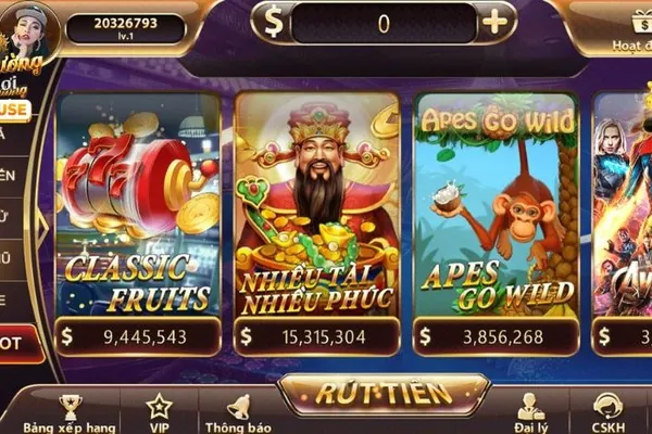Slot game và nổ hũ cwin